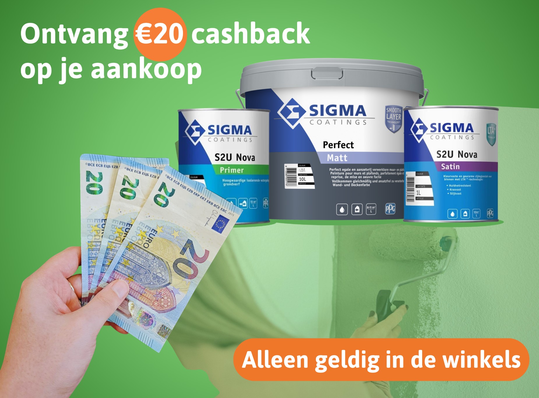 20% cashback Sigma – winkelactie